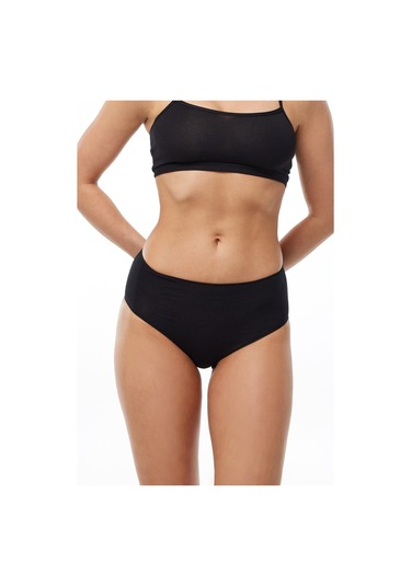 Malabadi Kadın Siyah 6 Lı Paket Modal Yüksek Bel Slip Külot 1955 Siyah
