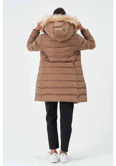 Pique Veronıka Kadın Mont-k.bej Koyu Bej