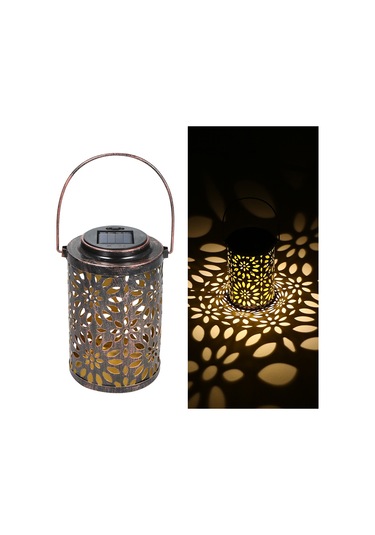 Ximistore9 Güneş Enerjili Demir İşlemeli Bahçe Aydınlatma Lambası, Dekoratif Ve Pratik Çözüm