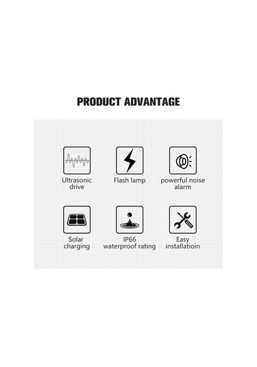 Lichen Ultrasonik Fare Kovucu, Kızılötesi Sensör Led Yanıp Sönen