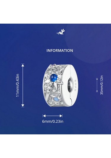 Fantezi Yıldız Konumlandırma Toka Dıy Boncuk S925 Ayar Gümüş Bilezik Aksesuarları Kolye Kolye Çok Renkli