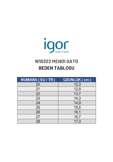 Igor Mendi Gato Kız Çocuk Bej Yağmur Çizmesi W10322-004 Bej