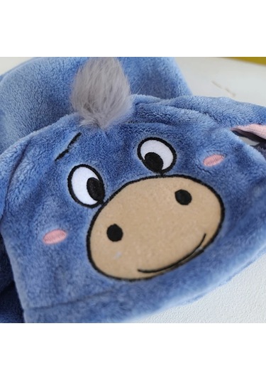 Elmpaly Mavi Yumuşak Malzeme Küçük Köpek Kışlık Denim Ceket Pomeranian Chihuahua Shih Tzu