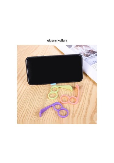 4 Halka Toka Cep Telefonu Tutucu Çok Fonksiyonlu Küçük Tutucu