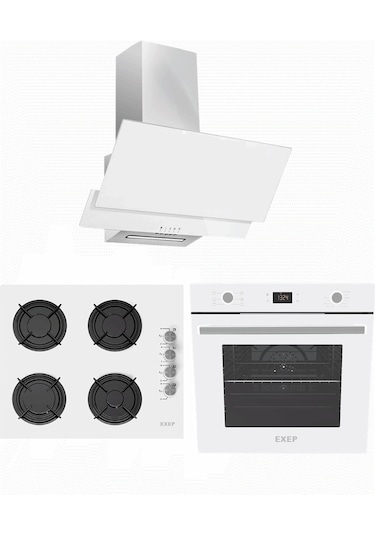 Exep Plus Line EF-260 - EO-320 - ED-401 Beyaz Ankastre Set