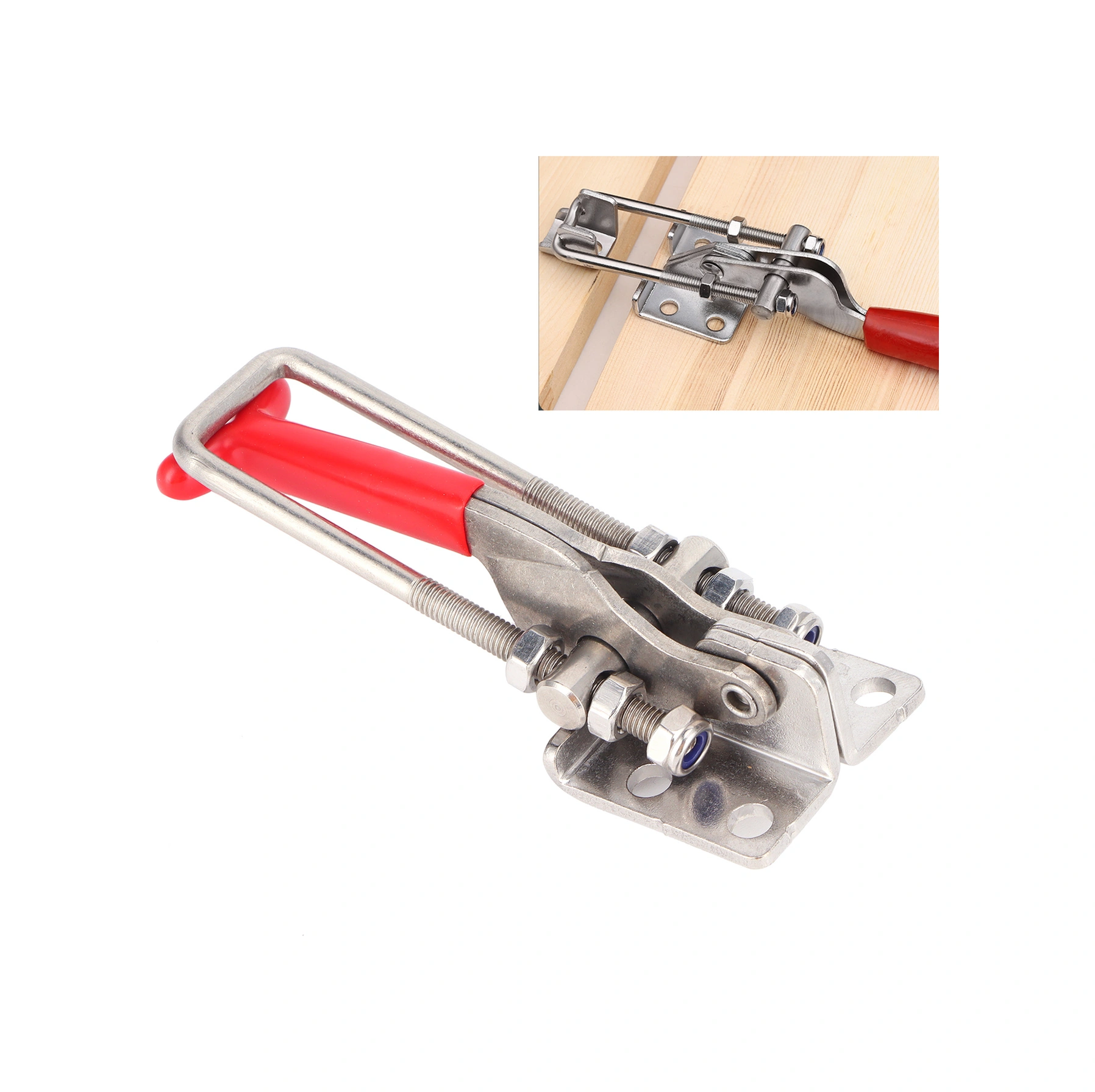 Geeroyoo Stainless Steel Toggle Latch 320kg Tutma Gücü, Ergonomik Kollü, Ev Dekorasyonu Ve Makine Uygulamaları İçin Dayanıklı Kilit Kapağı Diğer