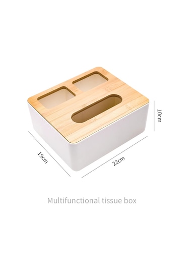 Stil C-1-peçete Kutuları Tutucu Kağit Kutu Araba Doku Kutuları Kapaklı Kağıt Ambalaj Depolama Dekoratif Kutu Ahşap Bambu Konteyner