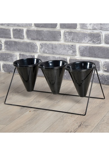 Fullreyon Vıpclass 3 Saksılı Metal Çiçek Standı - Saksılar Dahil - Vss Diğer