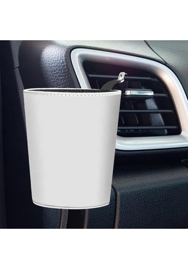 Homyl Araba Çöp Kutusu Can Dayanıklı İç Aksesuar Çok Beyaz Beyaz