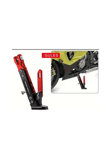 Chuangyinshop Cool Blue Universal Elektrikli Araç Tek Destek Motor Modifikasyon Yan Ayak Braketi Yaylı