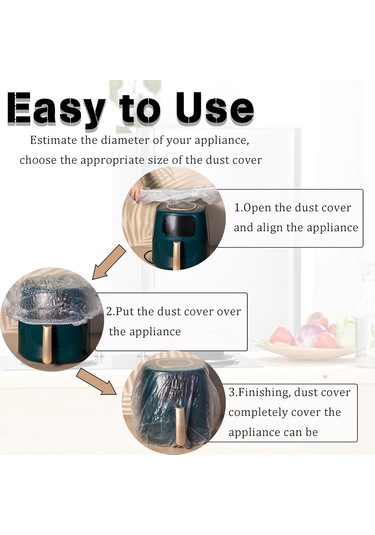 Skycity Mutfak Aletleri İçin 3 Boyutlu Şeffaf Toz Koruyucu Örtüleri - Esnek Kenarli, Yağ Ve Toz Engeli, Fırın/pres Mantiği/toaster Uyumlu Şeffaf