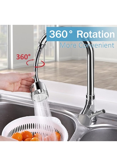 Dr.pedi Mutfak Bataryası Püskürtücü Eklentisi 360 Gümüş