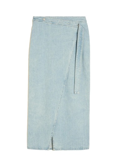 Holzweiler Kadınlar Için Şık A Kesim Denim Etek Açık Mavi