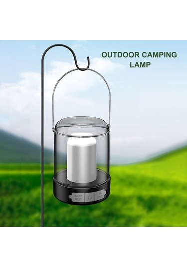 Pazly Dış Mekan Led Kamp Lambası Ipx4 Suya Dayanıklı Siyah Beyaz Diğer Diğer