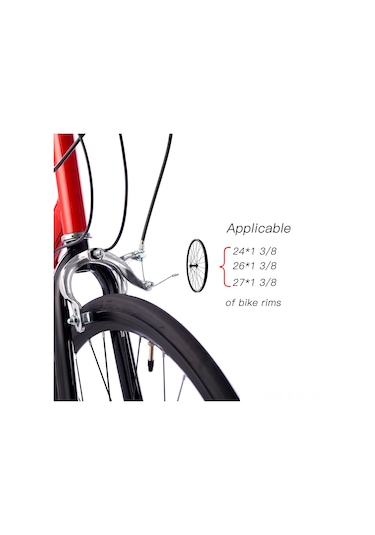 Gajeena Dayanıklı Alüminyum Alaşımlı Uzun Kollu Bisiklet Fren Kaliperi - Gümüş Rengi, Çoğu Yol Bisikleti İçin Uygun Kırmızı