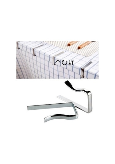 4 Adet Metal Masa Örtüsü Mandalı Kıskacı 44pyr34