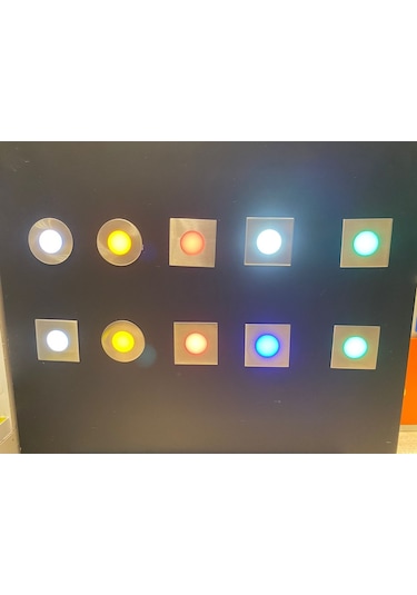 220V 0.5Watt Yuvarlak Turuncu Mini Led Spot