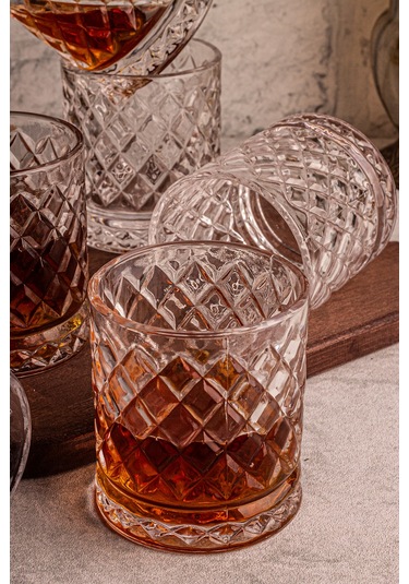 Snippy Madrid - 6'lı Cam Bardak 250 Ml El Yapımı Meşrubat Bardağı