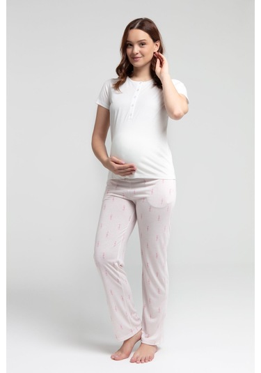 Arnetta Kadın Beyaz Pijama Takımı Ar3250-S-V1