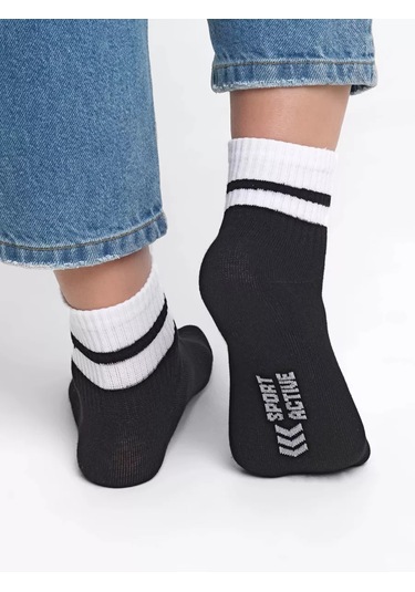 Clever Wear Kısa Çorap 5 Çift Set 147283446 Beyaz