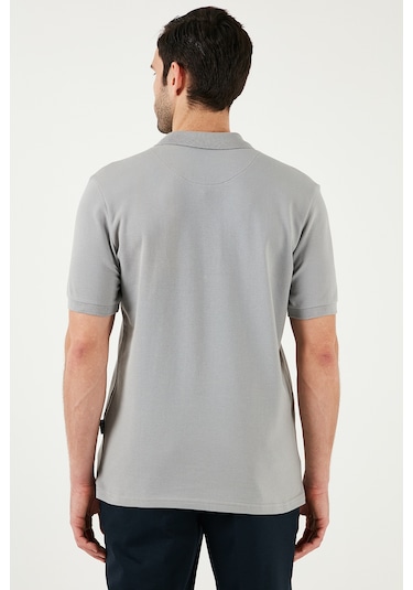 Buratti Pamuklu Regular Fit Düğmeli Polo Yaka 3'Lü Paket Erkek T Shirt 5902127S3 Antrasit-Haki-Kül