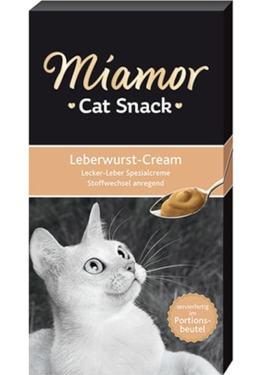 Miamor Cat Snack Cream Ciğerli Kedi Ödülü 6 x 15 G