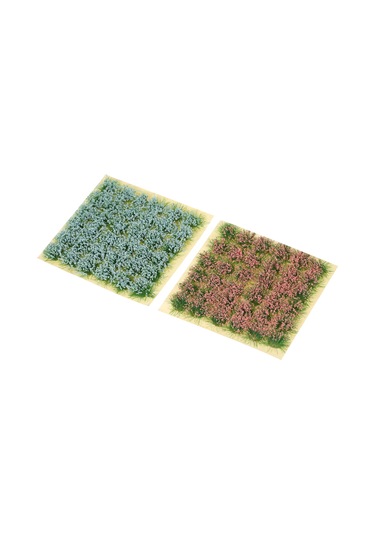 Teltree Dıy Peyzaj Dekorasyonu İçin Yapışkanlı Mini Çiçek Kümeleri, Maket Çim Demetleri, 3 Stil Seçeneği Diğer