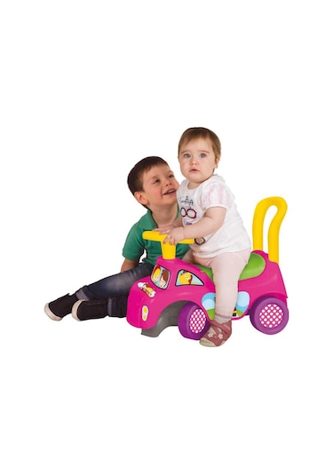 Pembe İlk Arabam - İlk Arabam - Binmeli Araba - Çocuk Arabası - İlk Adım Arabası