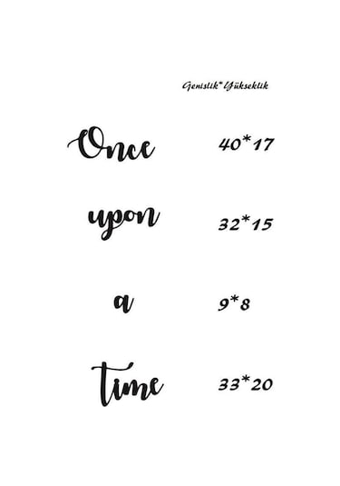 Once Upon A Time Duvar Süsü Duvar Yazısı Dekoratif Ahşap Duvar Sü