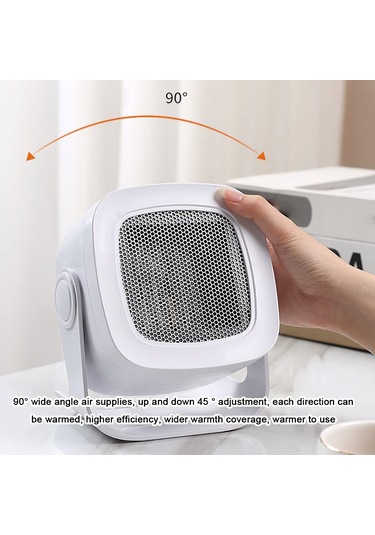 Geeksen Masaüstü Taşınabilir Fanlı Isıtıcı - 800w, 20 Ye Kadar, Ce Sertifikalı, Abs Malzeme