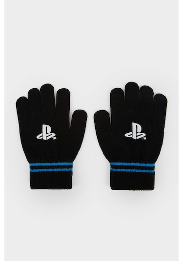 Defacto Erkek Çocuk Playstation Baskılı Eldiven F5551a825wnbk27 Siyah