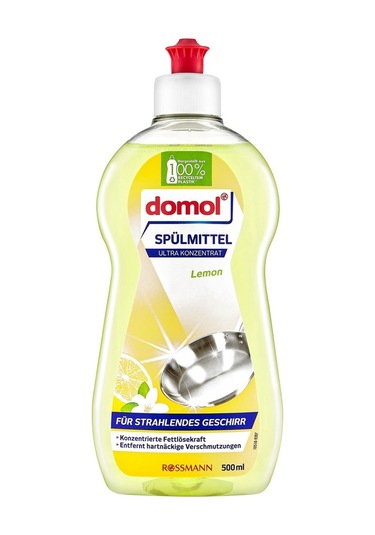Bulaşık Deterjanı Yağ Çözücü Limonlu Konsantre Elde Yıkama 500 ml