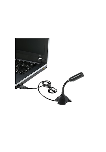 Jms Usb Masaüstü Mikrofon Siyah Web 360 Derece Ayarlanabilir Bilgisayar İçin Usb Masaüstü Mikrofonu