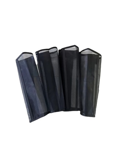 Elmpaly 4 Parça Siyah Nefes Alabilir At Sinek Botu - Hafif Polyester Sinek Koruma