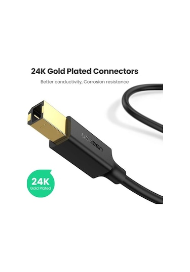 Ebitda 5 Metre Usb 2.0 Tip B Yazıcı Kablosu Ugreen, Yazıcı, Tarayıcı, Sunucu Bağlantısı İçin Ideal, Yüksek Hızlı, Geniş Uyumluluk