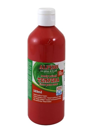 Alpino Tempera Kırmızı Suluboya 500 Ml Dm-010174 N11.3