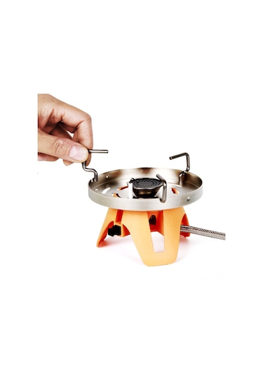 Jeehugo 1200w Taşınabilir Kamp Ocağı - Alüminyum Çelik Konstruksiyon, Ayarlanabilir Isı Kontrolü, Ayrılabilir Tencere Braketleri İle Dış Mekan Pişirme Çok Renkli