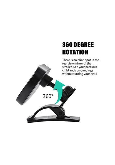 Novahub 360 Derece Araba Bebek Aynası, Bebek Arka Koltuk Aynası, Şeffaf Dışbükey Cam, Kolay Montaj, Güvenli Kullanım