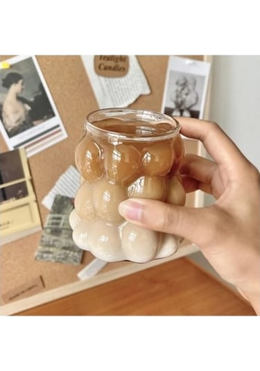 Borosilikat Bubble Bardak Tdrtr Renkli