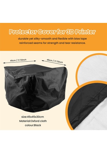 Leasetake Yazıcı Toz Kapağı, Su Geçirmez Kumaş Yazıcı Koruyucu Kapak 3d Yazıcı/hp Officejet Pro 8600 Yazıcı İçin, 45x45x30cm
