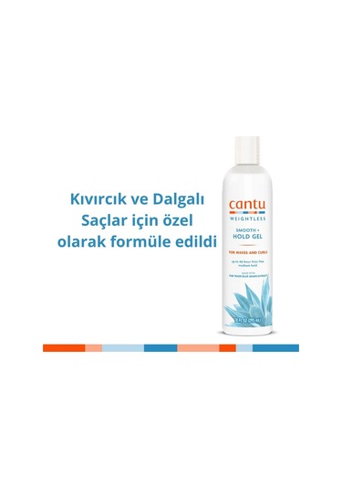 Cantu Weightless Orta Tutuşlu Bukle Belirginleştirici Jel -kıvırcık, Dalgalı Saçlar 295ml
