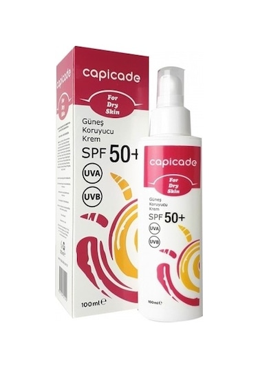 Capicade Kuru Ciltler İçin Güneş Kremi SPF50+ 100 ML