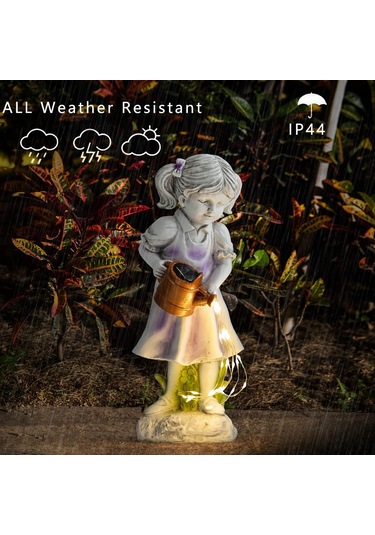 Peri Bahçe Heykelleri Açık Dekor, Güneş Işıkları İle Melek Figürinler Reçine Yard Sanat