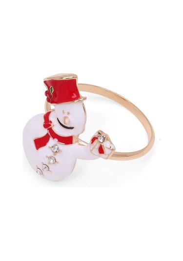 Pazly Noel Şükran Günü Metal Peçete Halkaları - Eşsiz Tasarımlı, Premium Çinko Alaşımı, Yeniden Kullanılabilir, Zarif Masa Dekorasyonu İçin Mükemmel 1