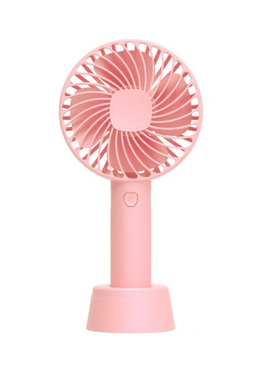 Hangfox Usb Şarjlı, Elden Taşınabilir, Sessiz Mini Masaüstü Fan - Pembe Destekli, Sprey Olmadan - Öğrenci Ve Ofis Kullanıma İdeal