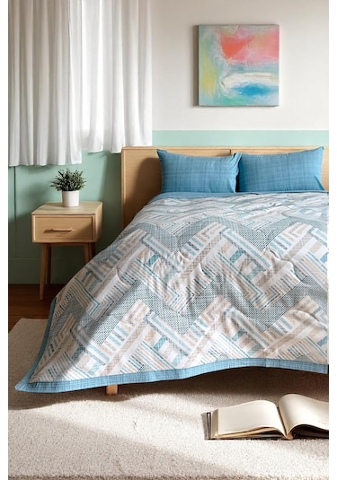 Alla Turca Tek Kişilik Yazlık Uyku Seti Düz Çarşaflı Nova Petrol Petrol