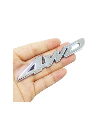 Araba Styling 3d Krom Metal Etiket 4wd Amblem Rozet Çıkartması Suv Arka Bagaj Off-road Toyota Highlander Rav4 Tiguan Ho