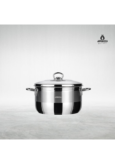 Amboss Saphire 34X20 Derin Tencere Çelik Kapak