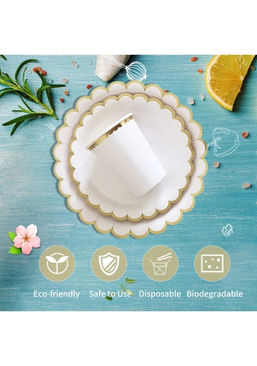 Qingmipy 8 Adet 270ml Gıda Seviyesi Kağıt Bardak - Kompostlanabilir, Biyodegradable, Sıcak İçecekler İçin Uygun