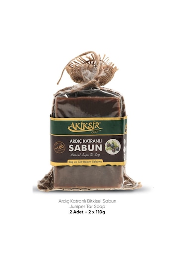 Akiksir Ardıç Katranli Sabun 110 G 2'li